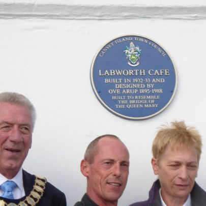 Unveiling of a blue plaque at the Labworth