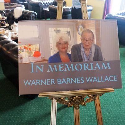 Memorial of Warners life at the Monico Estuary rooms