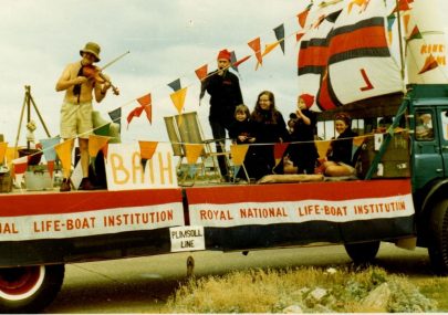 RNLI float in Canvey's Carnival.