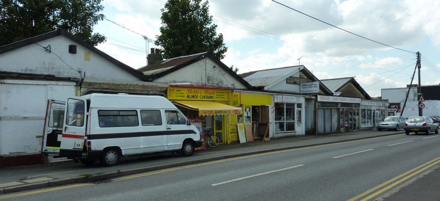 Old shops in the High Street where the Kynoch Club used to be. This was taken in 2010. | Janet Penn