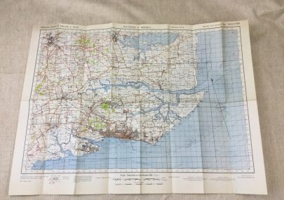 Map of Southend and District Dated 1942