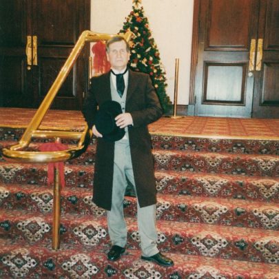 Graham Stevens at a Victorian Christmas gig 2001 | Lee Ann Green