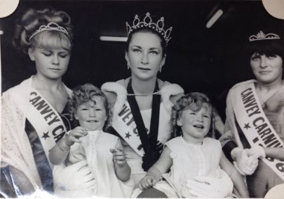 Carnival Queen Gretel Rubery and her court 1966