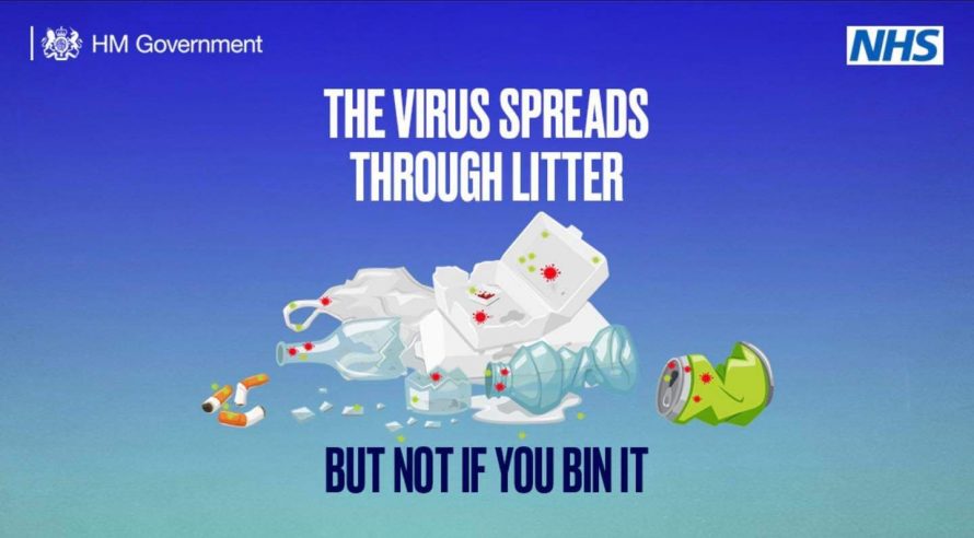 The virus spreads through litter
