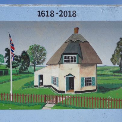 Dutch Cottage 400th birthday mural. | J.Walden