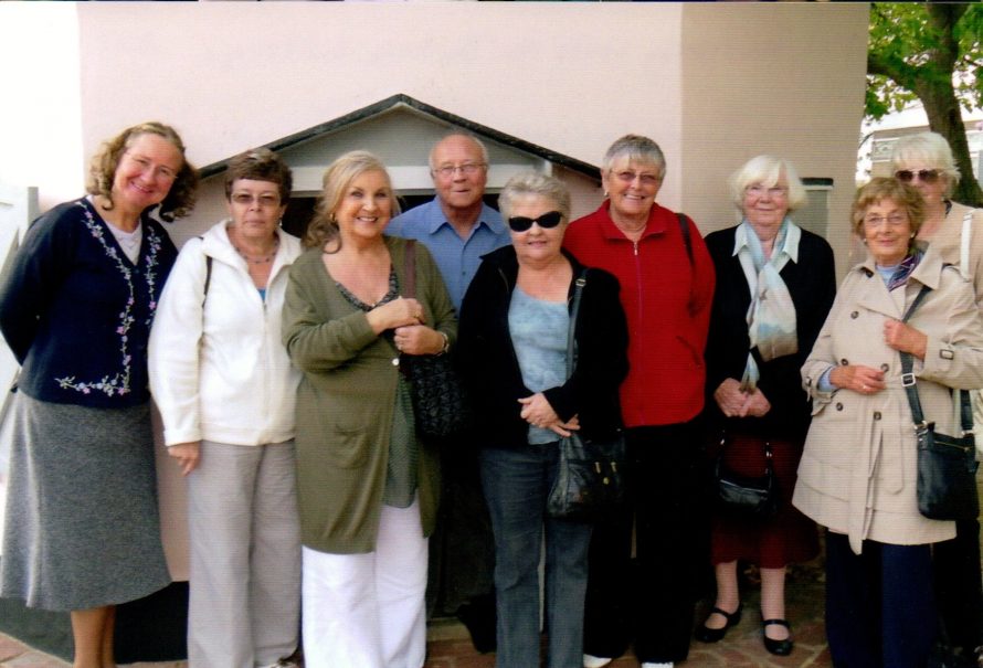 The Local History Group posing in front of the Dutch Cottage. | J.Walden