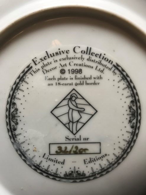 Souvenir Plate (Decor Art Creations Ltd.)