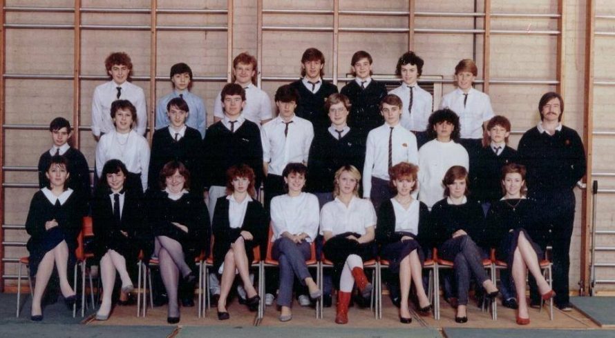 The photo was taken at Furtherwick park school sports hall 1985. I am centre of the picture | David Thomas