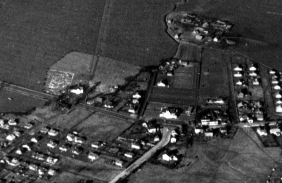 Canvey Village showing St Katherine's Church and the Red Cow Pub