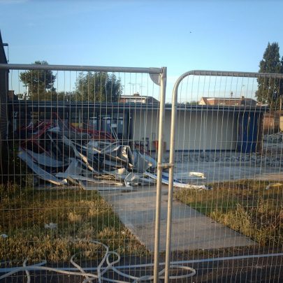 The rubble that was Furtherwick Park in 2010