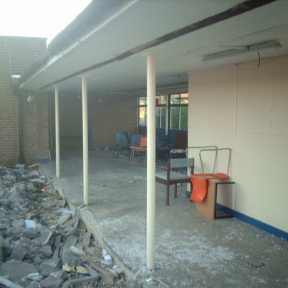 The rubble that was Furtherwick Park in 2010