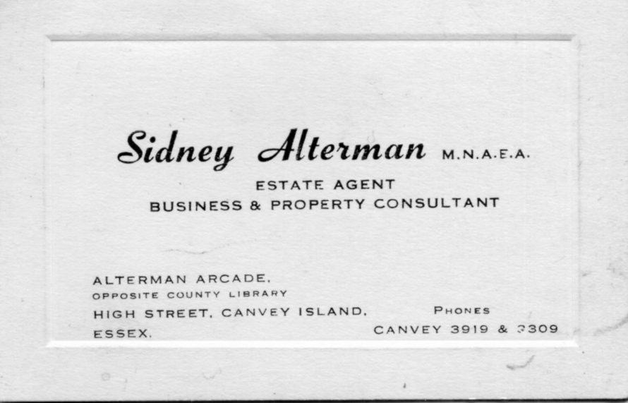 Sidney Alterman's business card | Jose Joseph