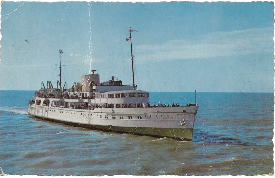 Post Card of The Royal Sovereign, one of the Eagle Steamers.