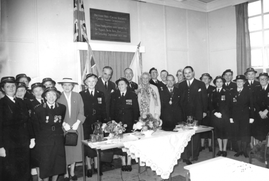 Opening Red Cross Hall 1957