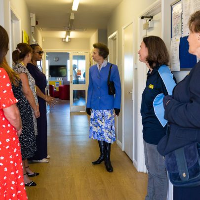 Alex escorted HRH into the building via the front entrance and introduced group of 4 counsellors Tina Loughlin (Senior Counsedllor) Angela Black (Counsellor) Charis Boyd   (Counsellor) Jelani Lyons   (Counsellor) 