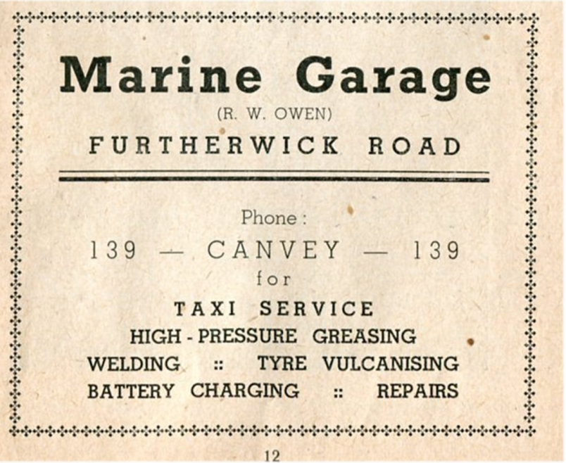 Advert from 1949