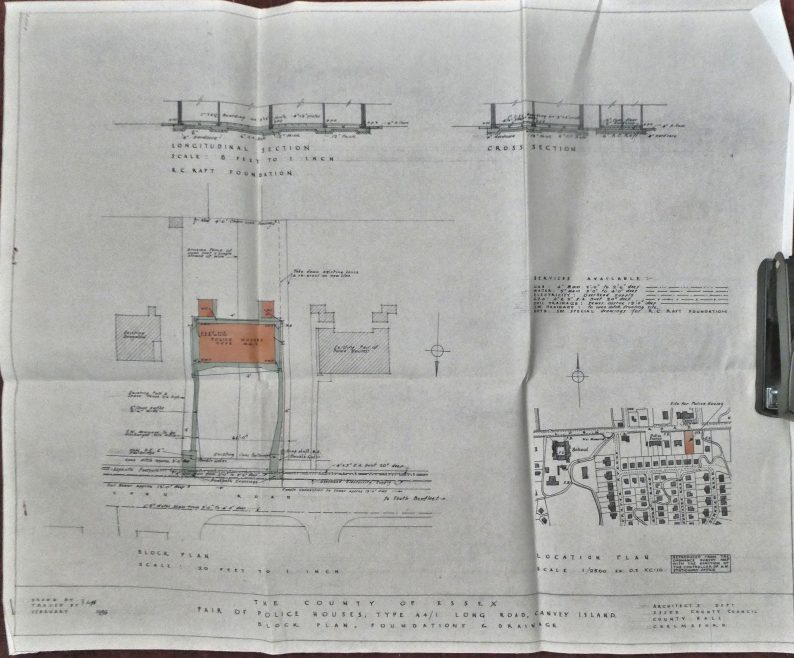 Plans for more police houses c1958