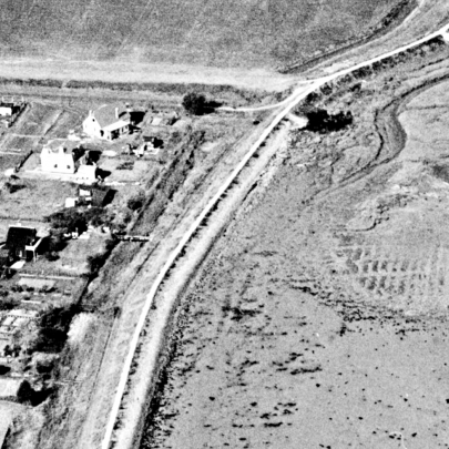 Aerial shot of the Beveland Road area 1940s