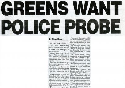 Greens want police prob