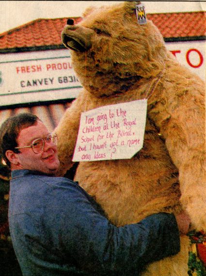 Bear Hug: Alan Brown tells the furry monster to bear up