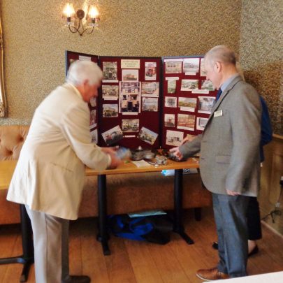 Rotary members having a look at the display.