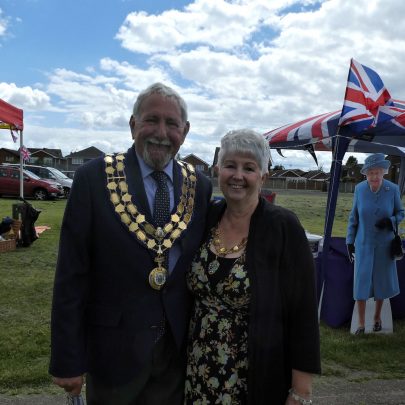 Castle Points new Mayor Martin Tucker and his wife Dawn and is that the Queen I spy? | © Janet Penn
