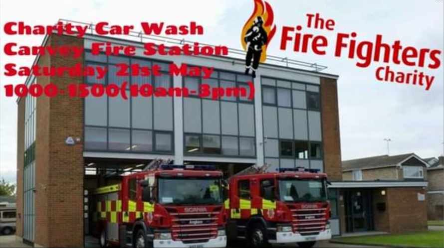 Charity Car Wash at Fire Station TODAY