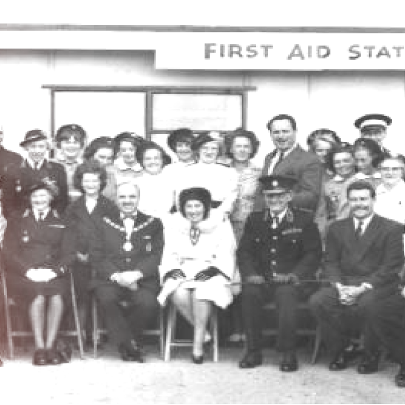 Opening of the first aid post