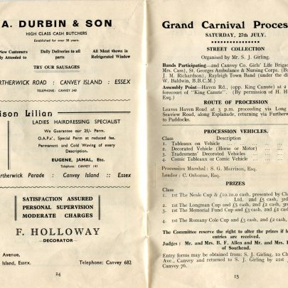 1957 Carnival Programme