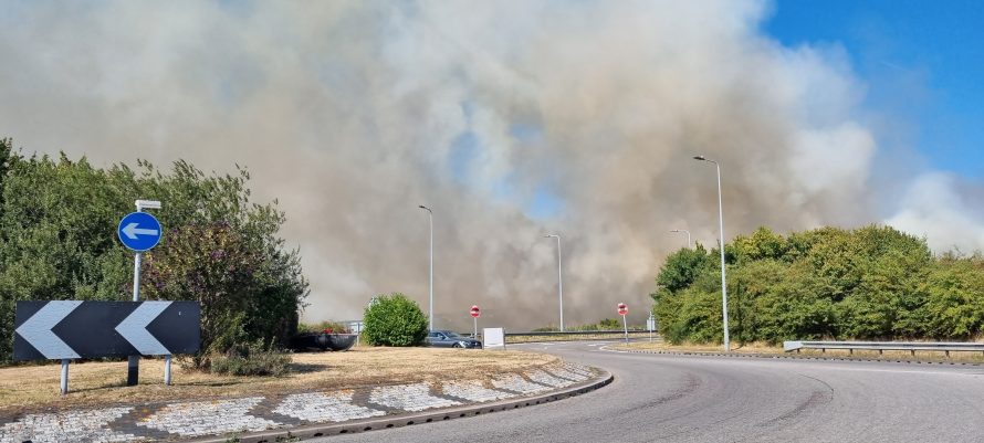 West Canvey Marsh fire 2022