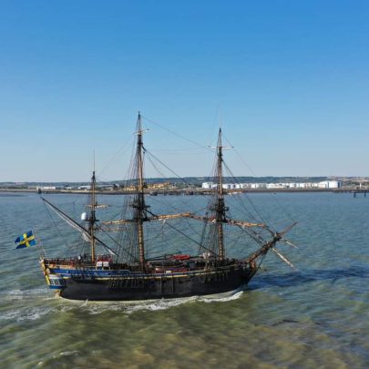 Replica of 18th century ship - Götheborg of Sweden