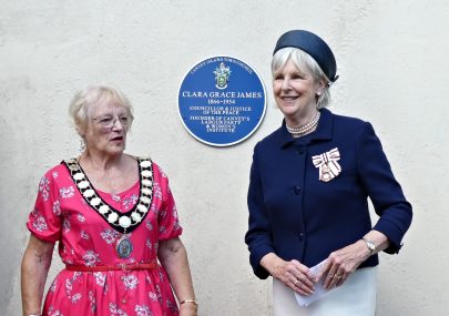 Blue Plaque for Clara James unveiled
