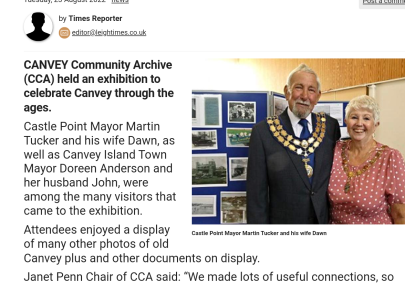 Our exhibition was in the papers