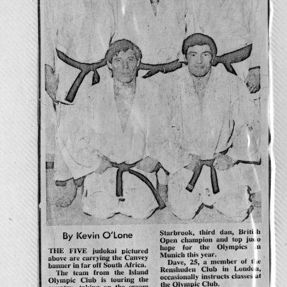 Olympic Judo Club Newspaper Clippings