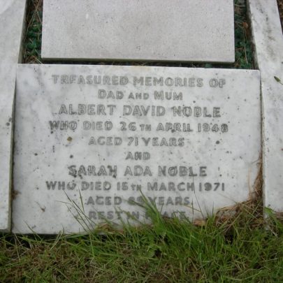 Grave of Albert and Sarah in St Katherines Churchyard | Janet Penn