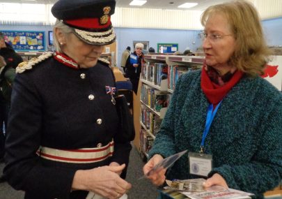 The Lord Lieutenant viewing our Flood Display.