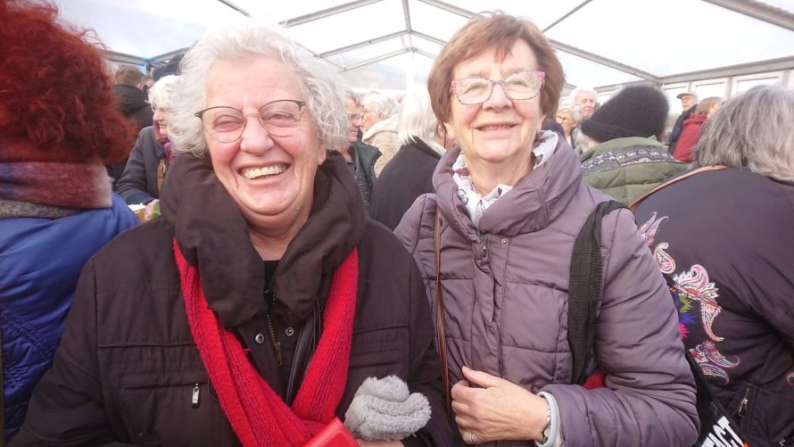 Our friends in the Netherlands Janet and Nellie at the Dutch Flood Museum's event