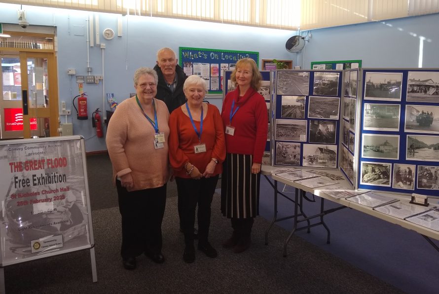 The Canvey Community Archive ready for exhibition to open