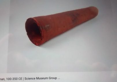 Roman water pipe found in the mud