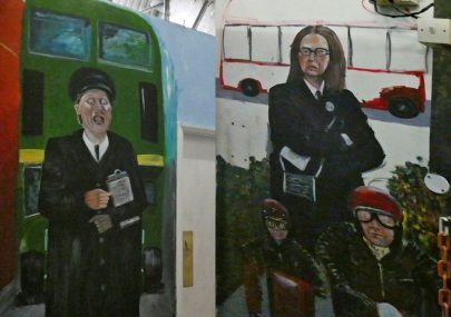 Mural at the Transport Museum