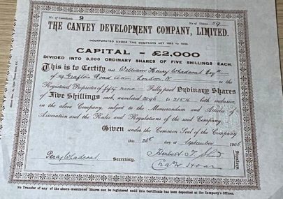 The Canvey Developement Company LTD