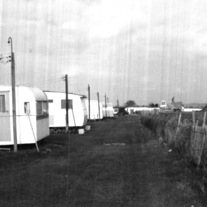 A few caravans at Thorney Bay