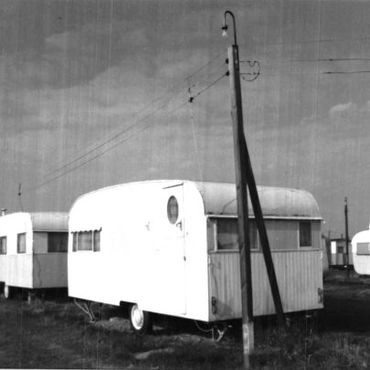 A few caravans at Thorney Bay