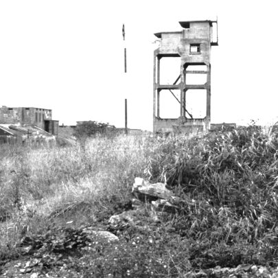 View westward of ditch and wartime tower