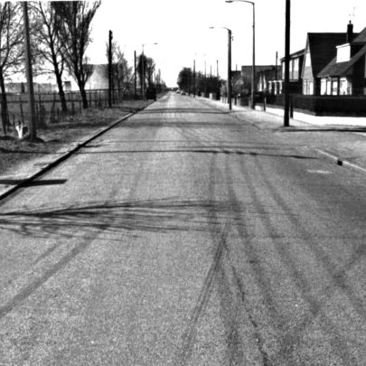 Haven Road looking south. Tanks can be seen in distance.