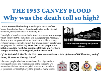 The 1953 Canvey Flood