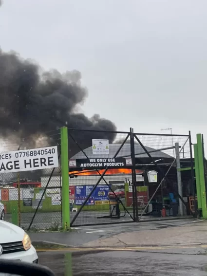 Scrap yard fire Northwick Road | Nichola Lewis
