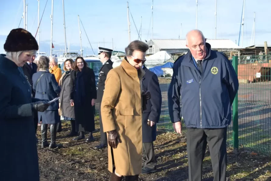 Princess Anne visits Canvey's Coastwatch Station NCI Canvey Island