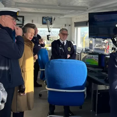 Princess Anne visits Canvey's Coastwatch Station | Courtesy of Rebecca Harris' office