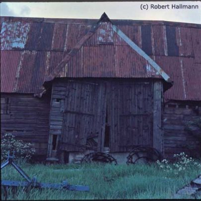The Barn down Northwick Road - Now Gone | Robert Hallmann (Slide)